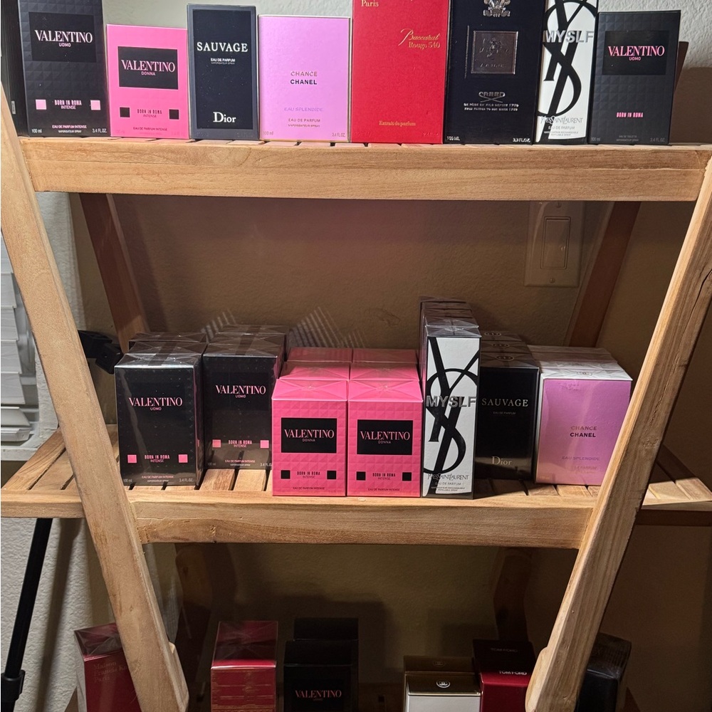 Valentino and Dior Fragrance Collection